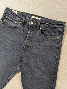 Levi's Wedgie Icon Fit Jeans Women's 31 Faded Black Button Fly